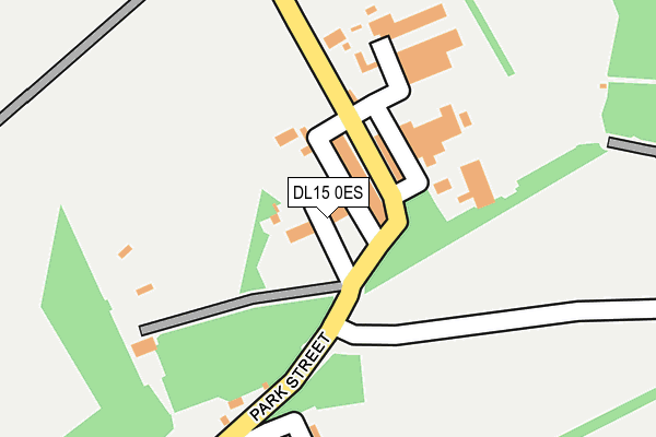 DL15 0ES map - OS OpenMap – Local (Ordnance Survey)