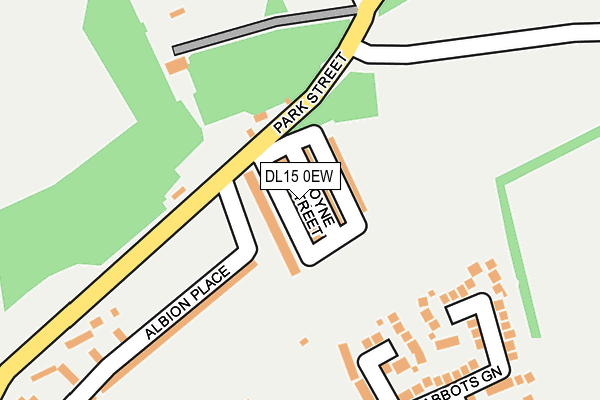 DL15 0EW map - OS OpenMap – Local (Ordnance Survey)