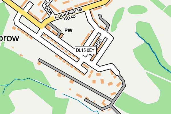 DL15 0EY map - OS OpenMap – Local (Ordnance Survey)