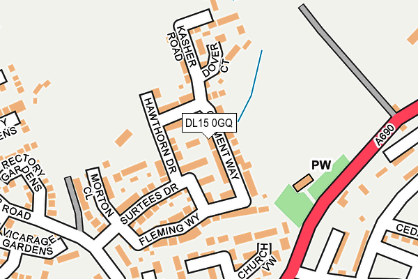 Map of DURHAM ELECTRICAL SERVICES LIMITED at local scale