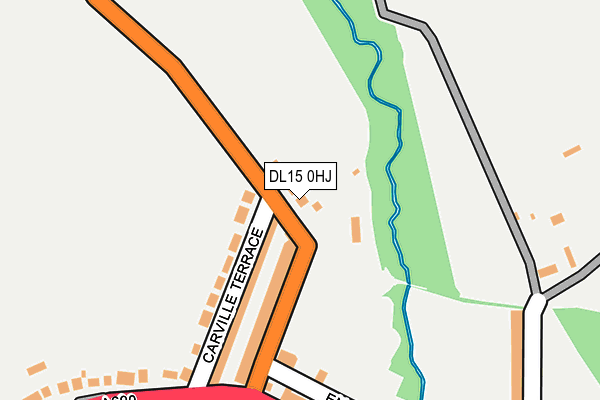 DL15 0HJ map - OS OpenMap – Local (Ordnance Survey)