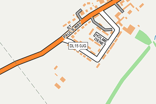 DL15 0JG map - OS OpenMap – Local (Ordnance Survey)