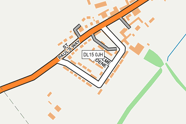 DL15 0JH map - OS OpenMap – Local (Ordnance Survey)