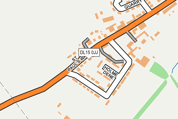 DL15 0JJ map - OS OpenMap – Local (Ordnance Survey)