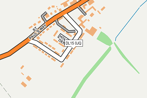 DL15 0JQ map - OS OpenMap – Local (Ordnance Survey)
