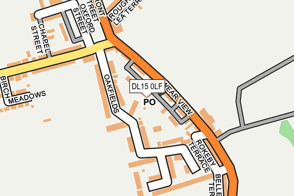 DL15 0LF map - OS OpenMap – Local (Ordnance Survey)