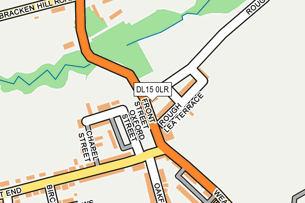 DL15 0LR map - OS OpenMap – Local (Ordnance Survey)