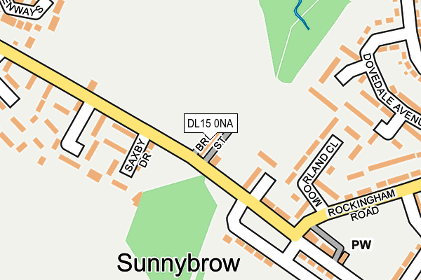 DL15 0NA map - OS OpenMap – Local (Ordnance Survey)