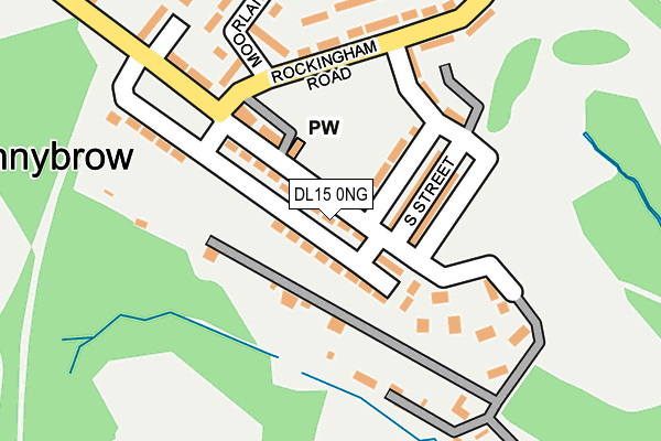 DL15 0NG map - OS OpenMap – Local (Ordnance Survey)