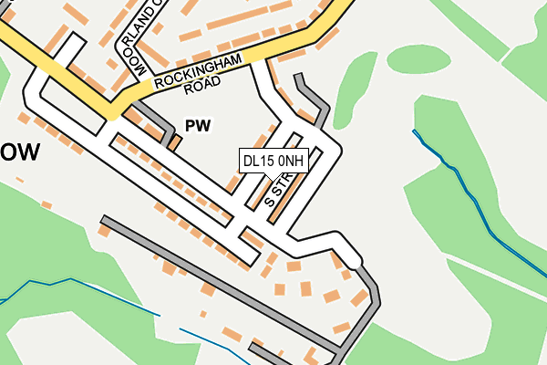 DL15 0NH map - OS OpenMap – Local (Ordnance Survey)