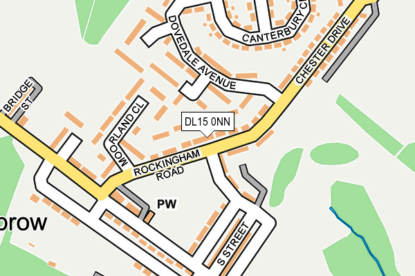 DL15 0NN map - OS OpenMap – Local (Ordnance Survey)