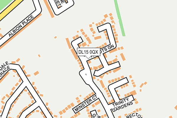 DL15 0QX map - OS OpenMap – Local (Ordnance Survey)
