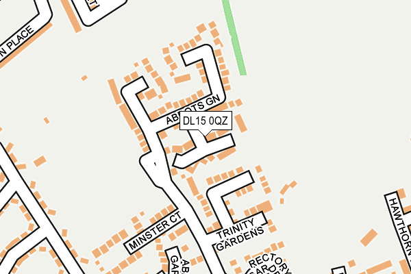 DL15 0QZ map - OS OpenMap – Local (Ordnance Survey)
