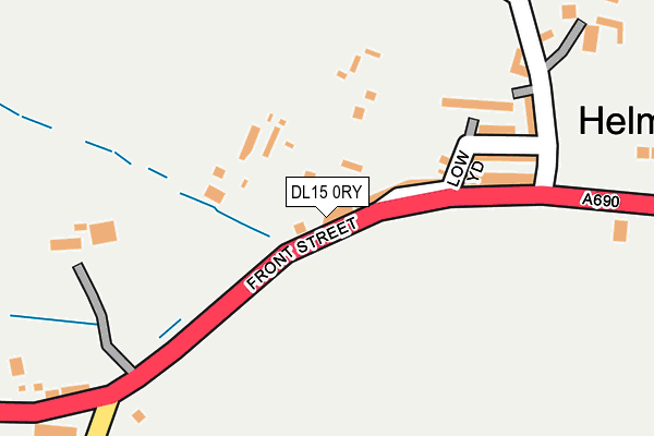 DL15 0RY map - OS OpenMap – Local (Ordnance Survey)