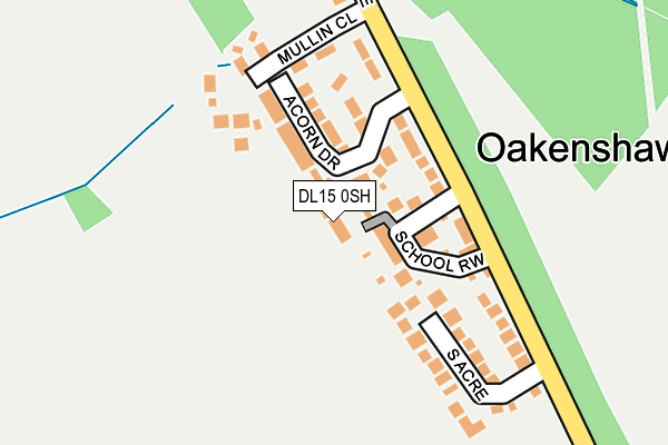 DL15 0SH map - OS OpenMap – Local (Ordnance Survey)