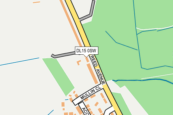 DL15 0SW map - OS OpenMap – Local (Ordnance Survey)