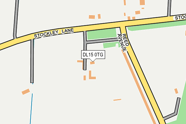 DL15 0TG map - OS OpenMap – Local (Ordnance Survey)