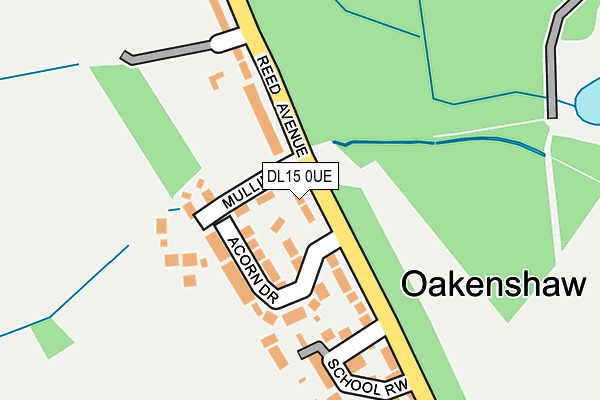 DL15 0UE map - OS OpenMap – Local (Ordnance Survey)