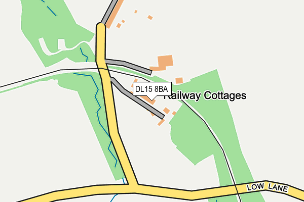 DL15 8BA map - OS OpenMap – Local (Ordnance Survey)