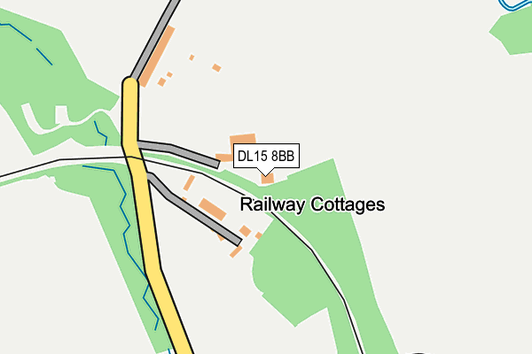DL15 8BB map - OS OpenMap – Local (Ordnance Survey)