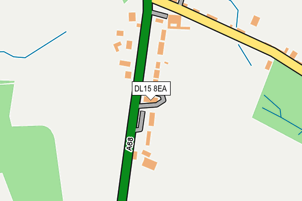 DL15 8EA map - OS OpenMap – Local (Ordnance Survey)