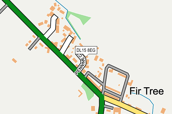 DL15 8EG map - OS OpenMap – Local (Ordnance Survey)