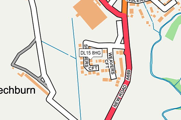 DL15 8HG map - OS OpenMap – Local (Ordnance Survey)