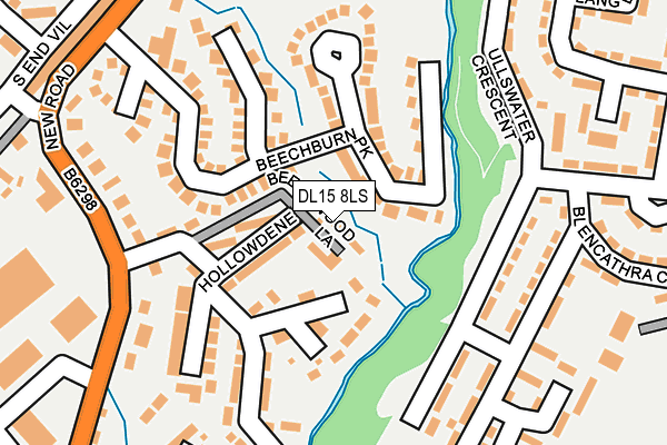 DL15 8LS map - OS OpenMap – Local (Ordnance Survey)