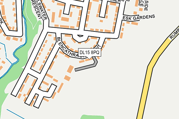 DL15 8PQ map - OS OpenMap – Local (Ordnance Survey)