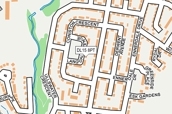 DL15 8PT map - OS OpenMap – Local (Ordnance Survey)