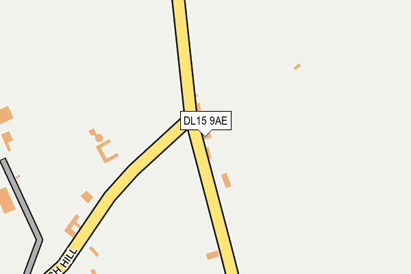 DL15 9AE map - OS OpenMap – Local (Ordnance Survey)
