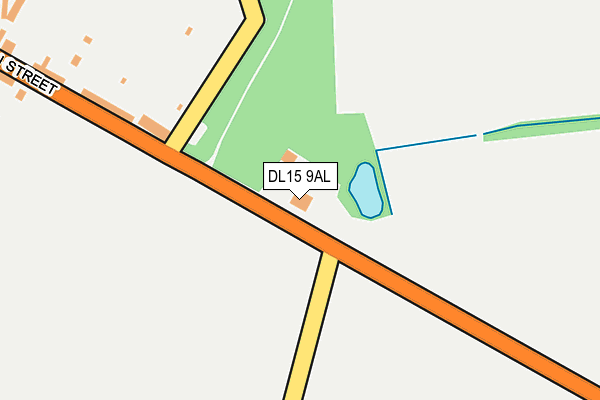 DL15 9AL map - OS OpenMap – Local (Ordnance Survey)