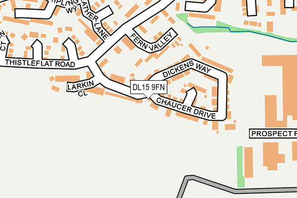 DL15 9FN map - OS OpenMap – Local (Ordnance Survey)