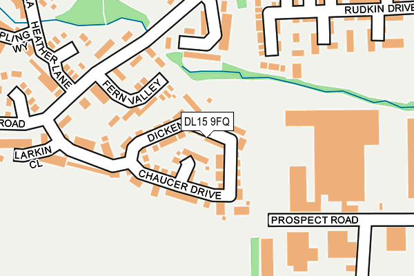 DL15 9FQ map - OS OpenMap – Local (Ordnance Survey)