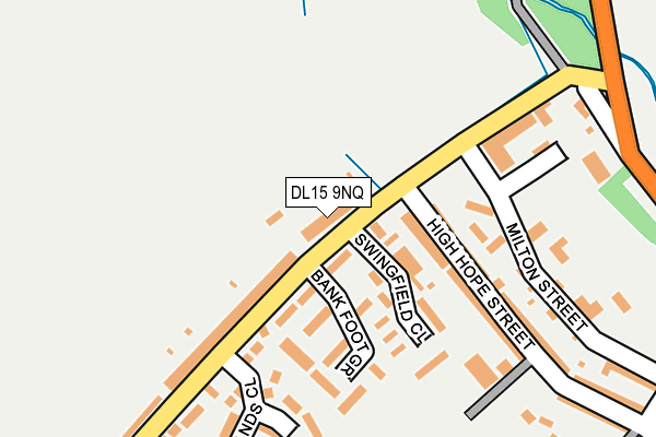 DL15 9NQ map - OS OpenMap – Local (Ordnance Survey)