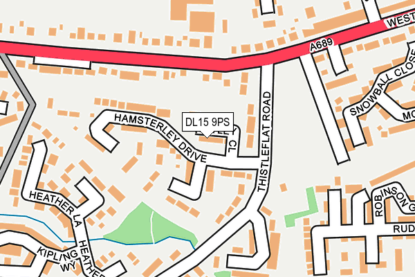 DL15 9PS map - OS OpenMap – Local (Ordnance Survey)