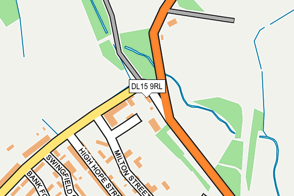 DL15 9RL map - OS OpenMap – Local (Ordnance Survey)
