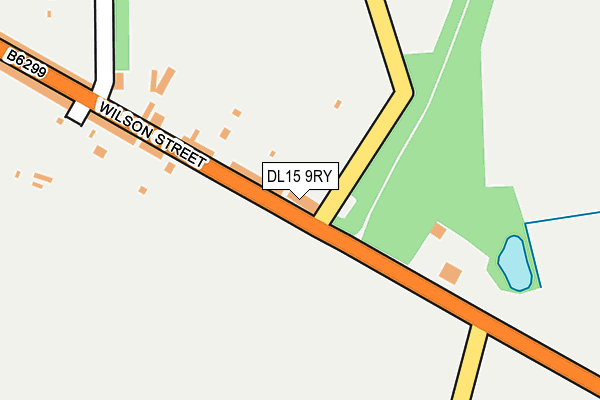 DL15 9RY map - OS OpenMap – Local (Ordnance Survey)