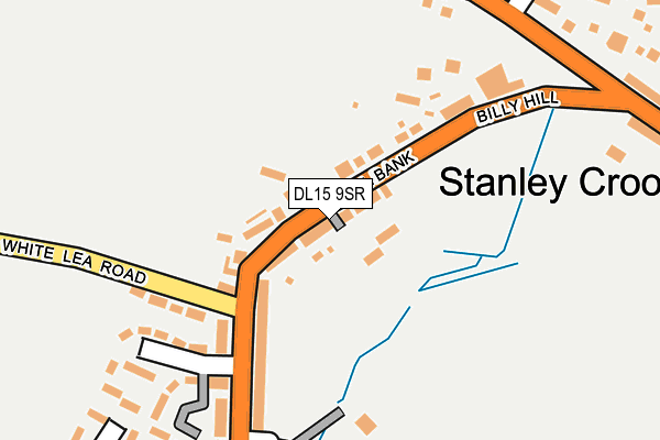 DL15 9SR map - OS OpenMap – Local (Ordnance Survey)