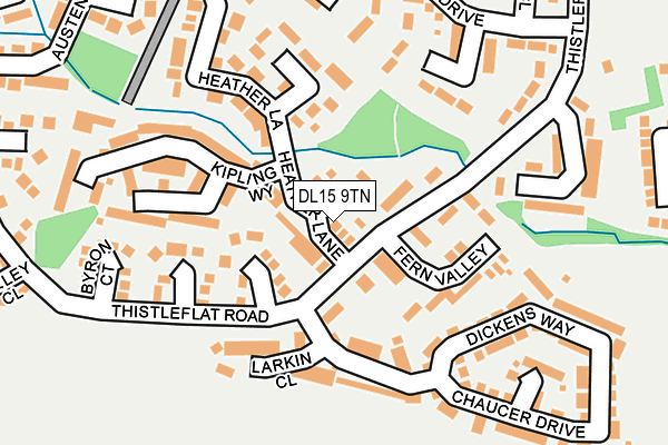 DL15 9TN map - OS OpenMap – Local (Ordnance Survey)