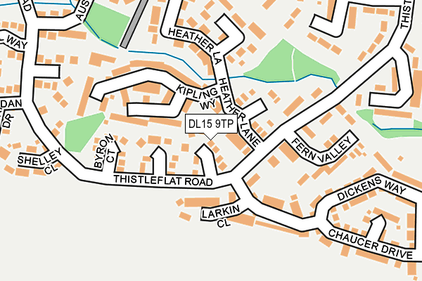 DL15 9TP map - OS OpenMap – Local (Ordnance Survey)