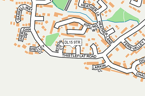 DL15 9TR map - OS OpenMap – Local (Ordnance Survey)