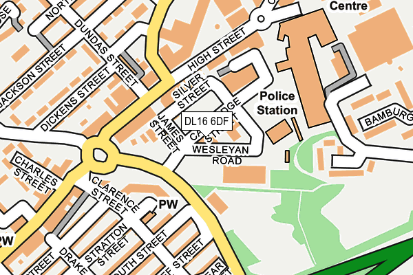 DL16 6DF map - OS OpenMap – Local (Ordnance Survey)