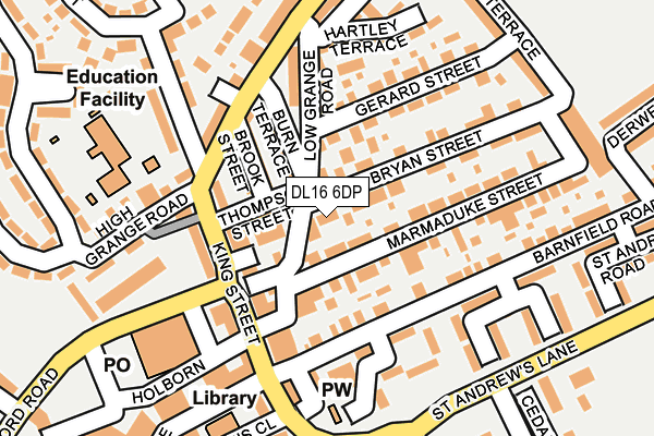 DL16 6DP map - OS OpenMap – Local (Ordnance Survey)