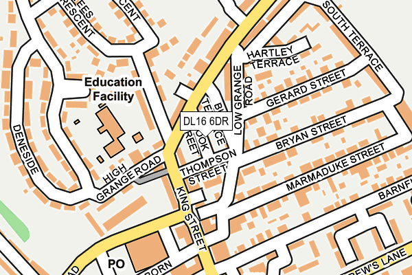 DL16 6DR map - OS OpenMap – Local (Ordnance Survey)