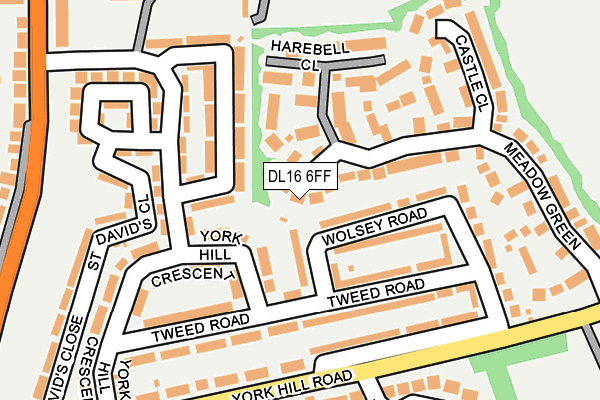 DL16 6FF map - OS OpenMap – Local (Ordnance Survey)