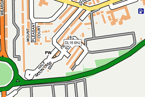 DL16 6HJ map - OS OpenMap – Local (Ordnance Survey)