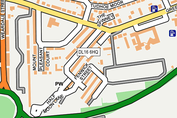 DL16 6HQ map - OS OpenMap – Local (Ordnance Survey)