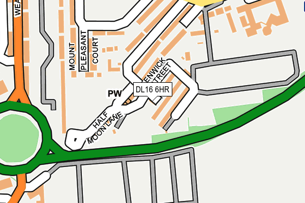 DL16 6HR map - OS OpenMap – Local (Ordnance Survey)