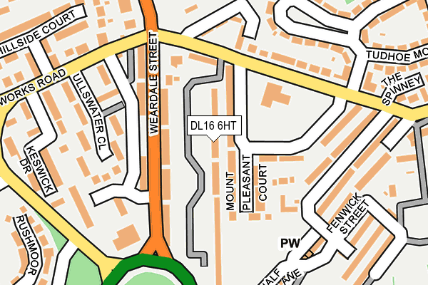 DL16 6HT map - OS OpenMap – Local (Ordnance Survey)